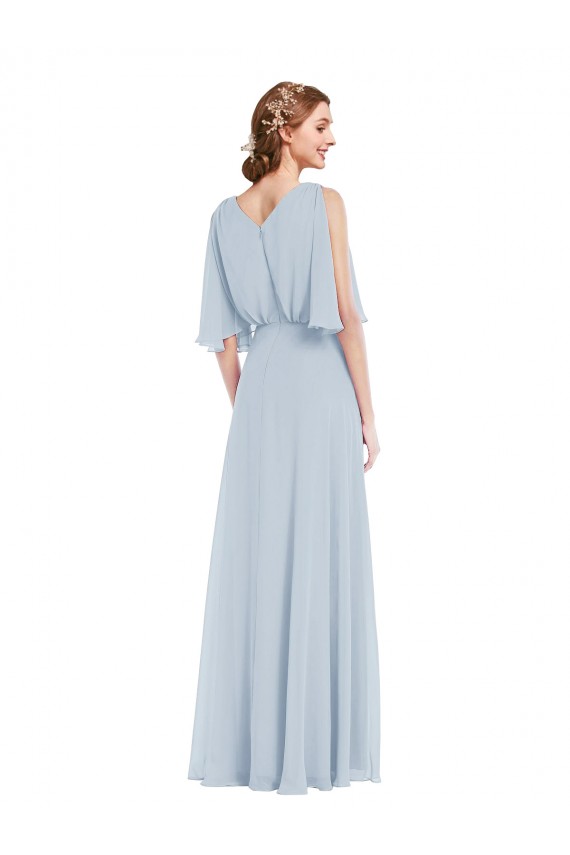 Soft Chiffon A-Line Long Half Sleeves Evening Gown / Bridesmaid Dress Barrie