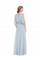 Soft Chiffon A-Line Long Half Sleeves Evening Gown / Bridesmaid Dress Barrie