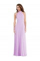 Soft Chiffon A-Line Sleeveless Lilac Semi Formal Evening Dress / Bridesmaid Dress Barrie