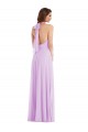 Soft Chiffon A-Line Sleeveless Lilac Semi Formal Evening Dress / Bridesmaid Dress Barrie