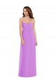 Soft Chiffon A-Line Long Sleeveless Low Back Semi Formal Evening Dress / Bridesmaid Dress Barrie
