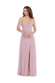 Soft Chiffon A-Line Long Sleeveless Black Tie Evening Gown / Bridesmaid Dress Barrie