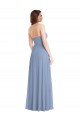 Soft Chiffon Long Sleeveless Front Slit Evening Dresses Barrie