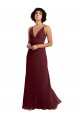 Soft Chiffon A-Line Sleeveless Burgundy Gold Bridesmaid Dress / Formal Dress Barrie