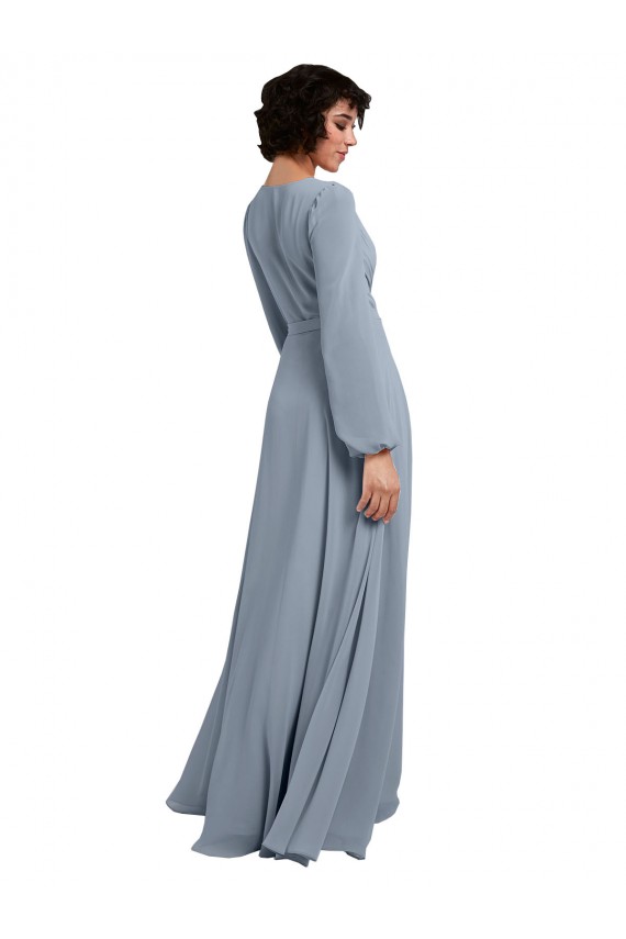 Soft Chiffon A-Line Long Long Sleeves Bridesmaid Dress / Formal Dress Barrie