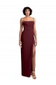 Soft Chiffon A-Line Long Sleeveless Open Back High Side Slit Bridesmaid Dresses Barrie