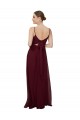 Soft Chiffon A-Line Long Sleeveless Scoop Neck Keyhole Back Bridesmaid Dresses Barrie