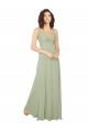 Chiffon A-Line Long Sleeveless V-Back Bridesmaid Dress / Evening Dress Barrie