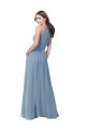 Chiffon A-Line Long Sleeveless Bridesmaid Formal Dress Barrie