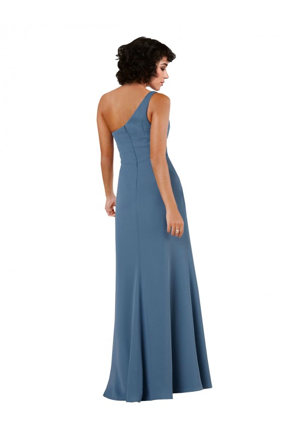 Soft Chiffon A-Line Long Sleeveless Skirt Slit Evening Dresses Barrie