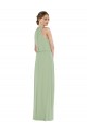 Soft Chiffon A-Line Long Sleeveless Front Slit Evening Dresses Barrie