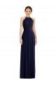 Soft Chiffon Long Sleeveless Open Back Semi Formal Evening Dress / Bridesmaid Dress Barrie