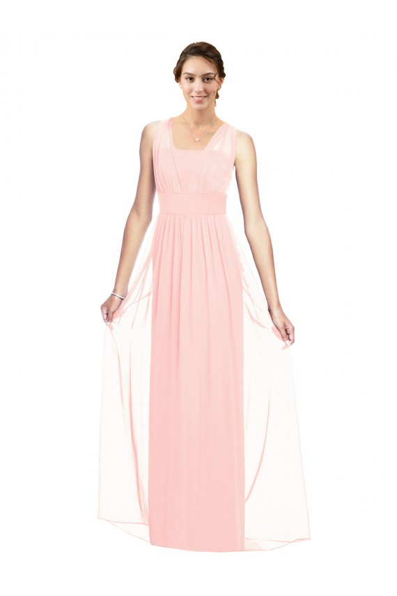 Luxe Chiffon A-Line Long Sleeveless Bridesmaid Dress Barrie