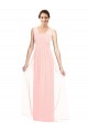 Luxe Chiffon A-Line Long Sleeveless Bridesmaid Dress Barrie