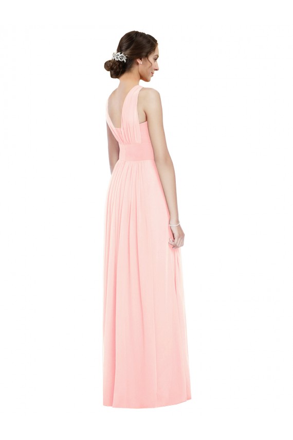 Luxe Chiffon A-Line Long Sleeveless Bridesmaid Dress Barrie