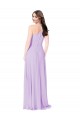 Soft Chiffon A-Line Long Sleeveless Saffron Formal Dress / Bridesmaid Dress Barrie
