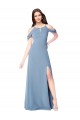 Soft Chiffon A-Line Long Sleeveless Evening Dress / Bridesmaid Dress Barrie