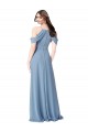 Soft Chiffon A-Line Long Sleeveless Evening Dress / Bridesmaid Dress Barrie