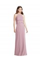 Chiffon A-Line Long Sleeveless Primrose Low Back Bridesmaid Dress / Evening Dress Barrie
