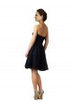 Lace A-Line Sleeveless Dark Navy Bridesmaid Dress Barrie