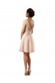 Soft Chiffon & Lace A-Line Knee Length Cap Sleeves Bridesmaid Dress Barrie