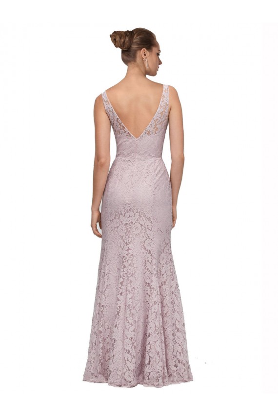 Lace Mermaid Long Sleeveless V-Back Formal Dress / Bridesmaid Dress Barrie