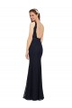 Lace Sheath Sheath Sleeveless Dark Navy Bridesmaid Dress Barrie