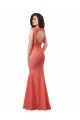 Lace Mermaid Long Sleeveless Open Back Bridesmaid Dress Barrie