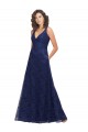 Lace A-Line Long Sleeveless Low Back Bridesmaid Dress Barrie