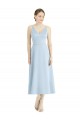 Satin A-Line Tea Length Sleeveless Bridesmaid Dress Barrie