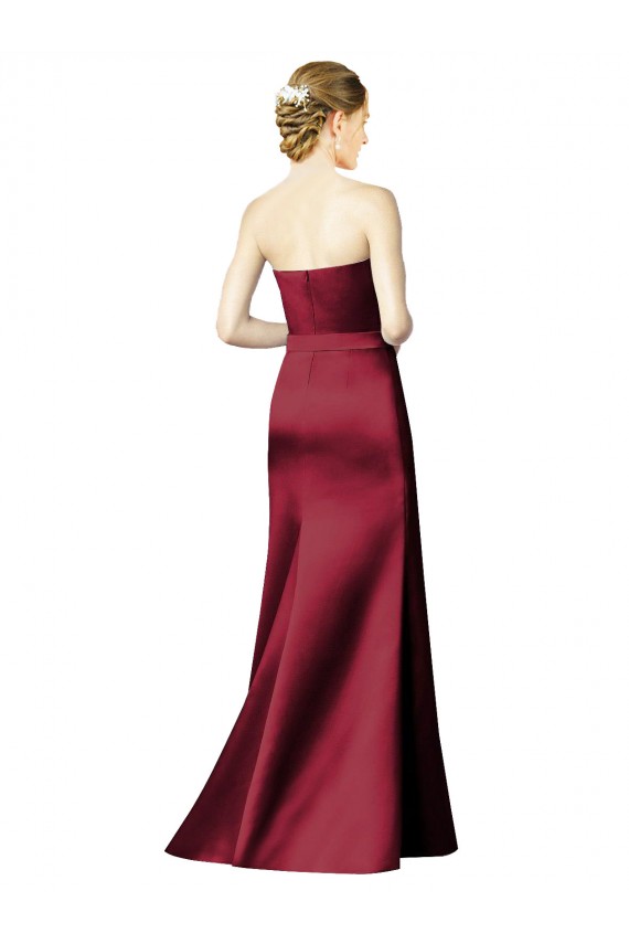 Satin Mermaid Long Sleeveless Bridesmaid Dress / Evening Dress Barrie