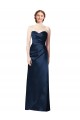 Satin Long Sleeveless Bridesmaid Dress Barrie