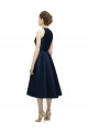 Satin A-Line Tea Length Sleeveless High Low Bridesmaid Dress Barrie