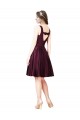 Satin A-Line Knee Length Sleeveless V-Back Prom Dress / Bridesmaid Dress Barrie