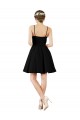 Satin A-Line Knee Length Sleeveless Open Back Bridesmaid Gown Barrie