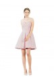 Satin A-Line Knee Length Sleeveless Evening Gown / Bridesmaid Dress Barrie