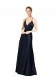 Satin A-Line Long Sleeveless Prom Dress / Bridal Party Dress Barrie
