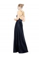 Satin A-Line Long Sleeveless Prom Dress / Bridal Party Dress Barrie