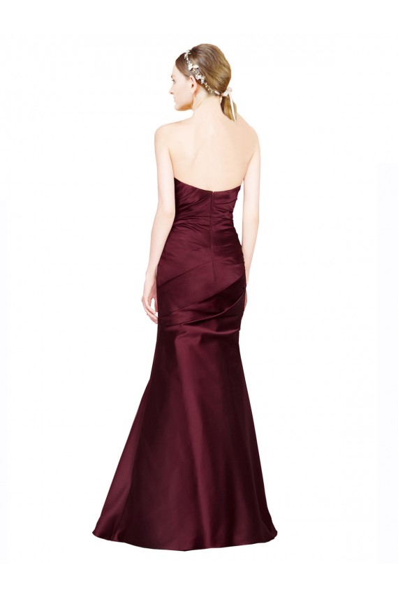 Satin Mermaid Long Sleeveless Low Back Formal Evening Gown / Prom Dress / Bridesmaid Dress Barrie