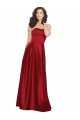 Satin Long A-Line Sleeveless Prom Dress / Bridesmaid Dress Barrie