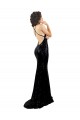Sequin Mermaid Long Sleeveless Criss Cross Open Back Black Tie Evening Gown / Prom Dress / Bridesmaid Dress Barrie
