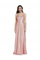 Sequin Sheath Long Sleeveless Low Back Formal Evening Gown / Prom Dress / Bridesmaid Dress Barrie