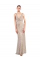 Sequin & Sparkling Sequin Sheath Long Sleeveless Low Back Formal Evening Gown / Prom Dress / Bridesmaid Dress Barrie