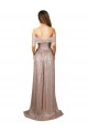 Sequin A-Line Long Sleeveless High Slit Prom Dresses Barrie