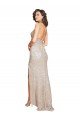 Sequin & Sparkling Sequin Mermaid Long Sleeveless Criss Cross Open Back Black Tie Evening Gown / Prom Dress / Bridesmaid Dress Barrie