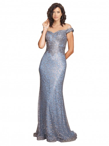 Sequin Mermaid Long Sleeveless High Slit Prom Dresses Barrie