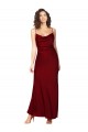 Silk like Satin Sheath Long Sleeveless Low Back Black Tie Evening Gown / Prom Dress / Bridesmaid Dress Barrie