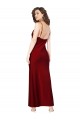 Silk like Satin Sheath Long Sleeveless Low Back Black Tie Evening Gown / Prom Dress / Bridesmaid Dress Barrie