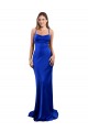 Silk like Satin Sheath Long Sleeveless Criss Cross Open Back Formal Evening Gown / Prom Dress / Bridesmaid Dress Barrie