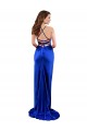 Silk like Satin Sheath Long Sleeveless Criss Cross Open Back Formal Evening Gown / Prom Dress / Bridesmaid Dress Barrie